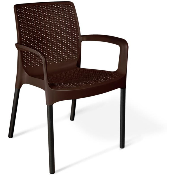 Стул Sheffilton SHT-S68 (коричневый/черный муар)