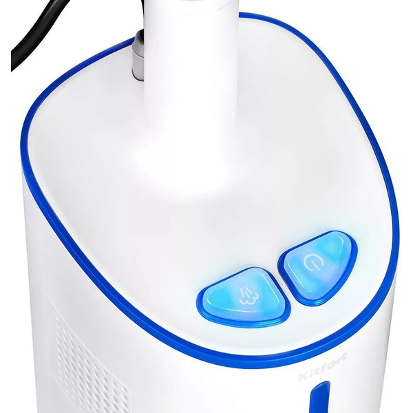 Вертикальный паровой пылесос "2 в 1" Kitfort КТ-5157-3 (бело-синий)