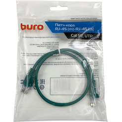 Патч-корд Buro UTP-5E-0,5M-GR