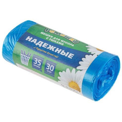 Мешки для мусора с ушками Ромашка Надежные ВЛ03430У (30 шт)