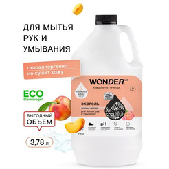 Экогель для рук и умывания WONDER LAB Розовые персики 3,78 л