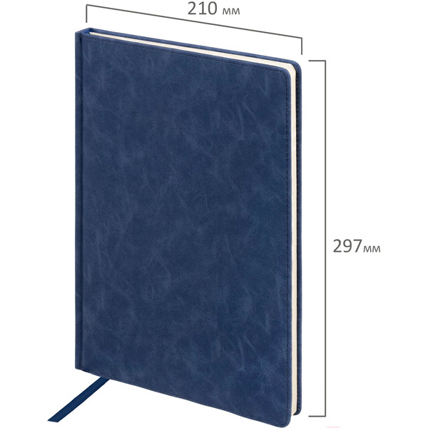 Ежедневник BRAUBERG недатированный Status 113359 (темно-синий)