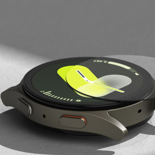 Чехол с защитным стеклом Ringke SLIM & TEMPERED GLASS для GALAXY WATCH 7 (44MM) TITANIUM BLACK