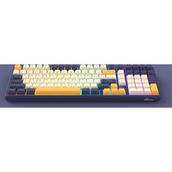 Клавиатура Ritmix RKB-602BL (синий/бежевый)