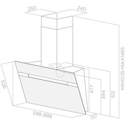 Вытяжка ELICA STRIPE BL/A/60/LX