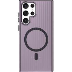 Задняя накладка CASE Translucent Strip Samsung Galaxy S22 Ultra, фиолетовый