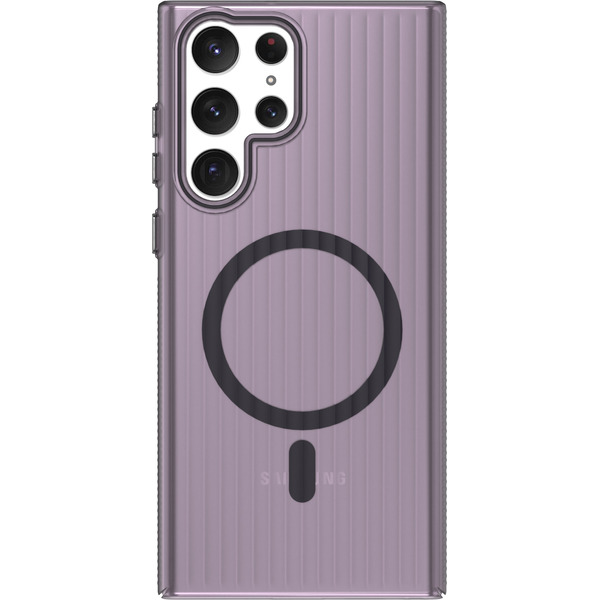 Задняя накладка CASE Translucent Strip Samsung Galaxy S22 Ultra, фиолетовый