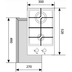 Варочная панель LEX GVG 321 WH