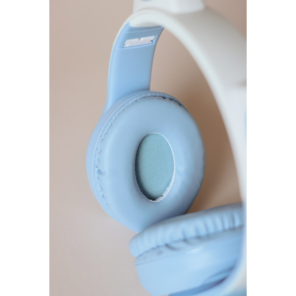 Наушники с ушками MIRU Cat EP-W10 (голубой)