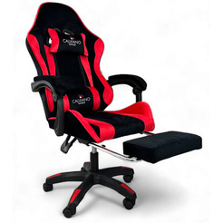 Игровое кресло Calviano 1583 (черно-красный велюр)