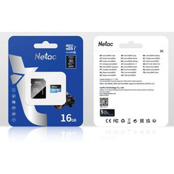 Карта памяти Netac P500 Standard 16GB NT02P500STN-016G-R (с адаптером)