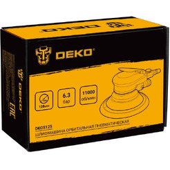 Пневмошлифмашина Deko DKOS125 063-4381