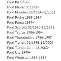 ISO-переходник Incar FO-D05 (Ford, Jaguar, Lincoln, Mercury)