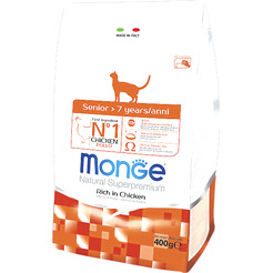 Сухой корм для кошек Monge Daily Line Senior Rich in Chicken (400г)