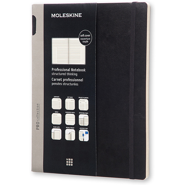 Блокнот Moleskine PROFESSIONAL SOFT XLarge PROPFNTB4SBK