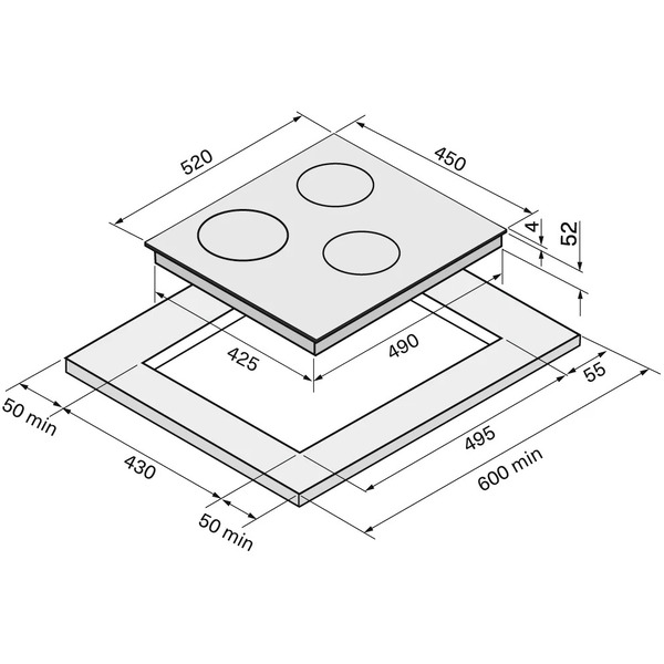 Варочная панель Krona Ombra 45 BL