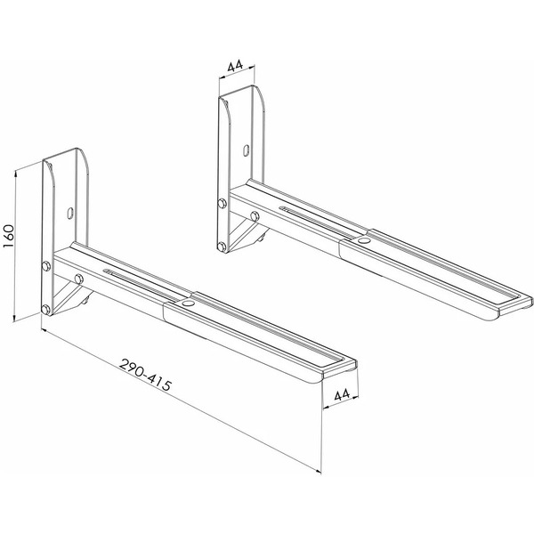 Кронштейн Metaldesign MD-3700 (серебристый)