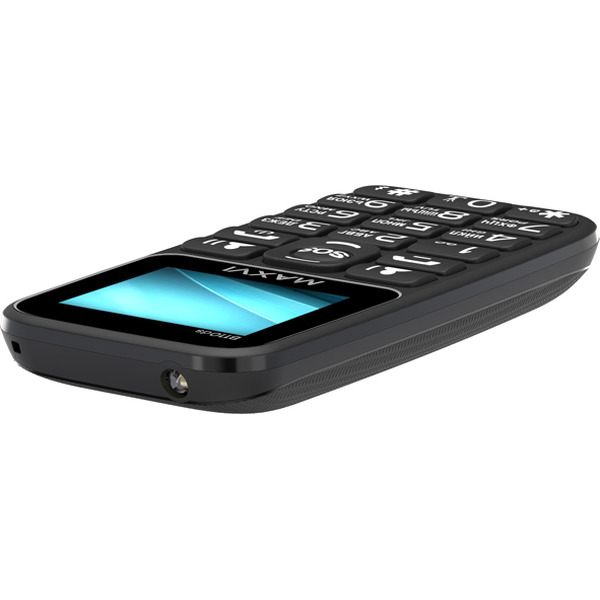 Мобильный телефон Maxvi B110ds +ЗУ WC-112 (черный)