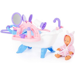 Набор для купания кукол Полесье №2 с аксессуарами и пупсом 83432