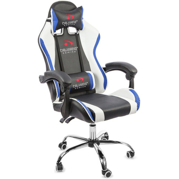 Игровое кресло Calviano Asti Ultimato (черный/белый/синий)