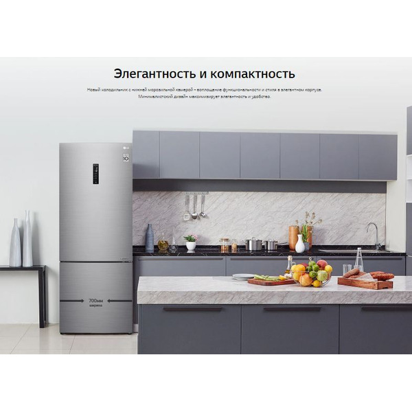 Холодильник LG DoorCooling+ GC-B569PBCM