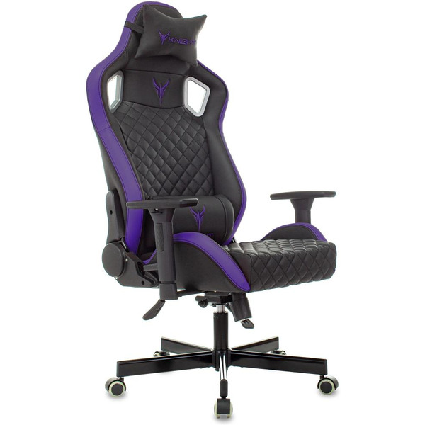 Кресло игровое Knight Outrider (1685571) черный/фиолетовый