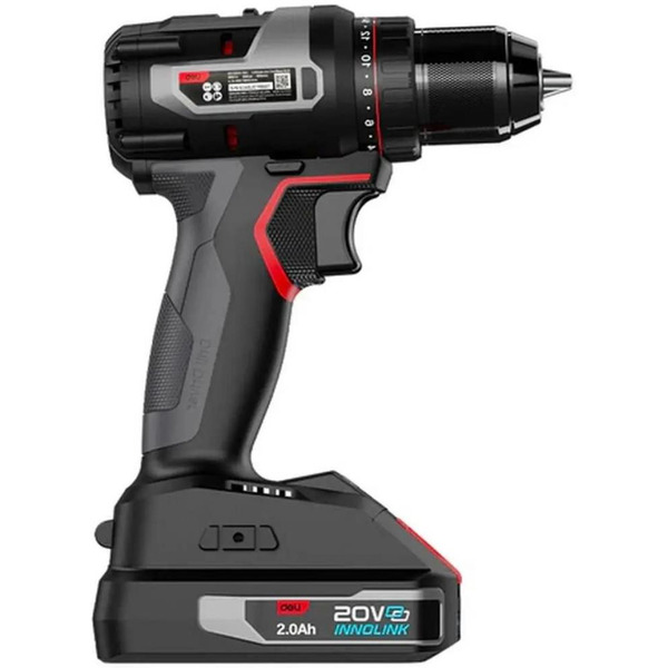 Дрель-шуруповерт Deli DE-CZ20-2D2 (с 2-мя АКБ, сумка)