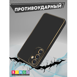 Чехол-накладка Bingo Gold Line для Samsung Galaxy A55 (черный)