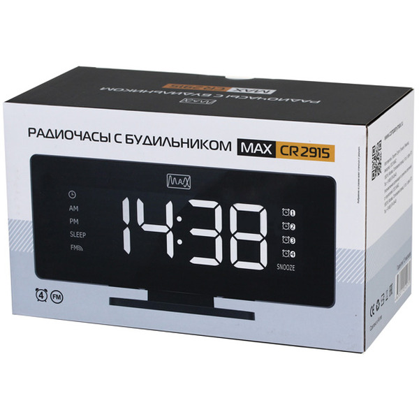Радиочасы с будильником CR-2915