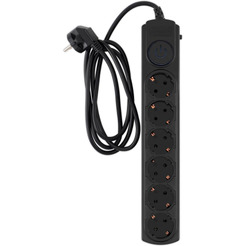 Сетевой фильтр Ippon BK-6-EU-1.8-10-B 1.8м (6 розеток) черный