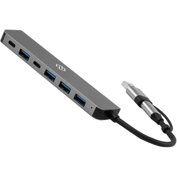 Разветвитель USB-C + USB-A Digma DHUB-7USB-AC