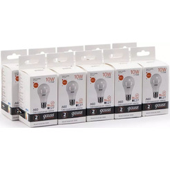 Лампа светодиодная GAUSS А60 10W 3000K E27