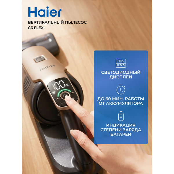 Пылесос вертикальный HAIER C6 Flexi (SC6F1B)