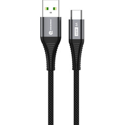Кабель Atomic Hipper USB-A-USB-C 6A 66W 30.393 (1.5м, черный)