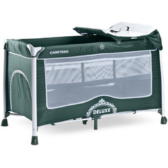 Манеж-кровать CARETERO Deluxe (зеленый)