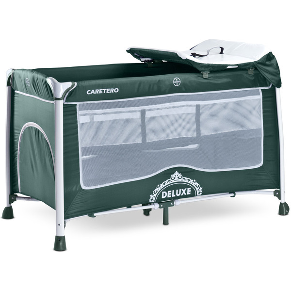 Манеж-кровать CARETERO Deluxe (зеленый)