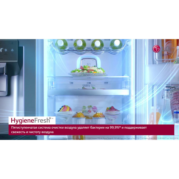 Холодильник LG DoorCooling+ GC-Q22FTBKL