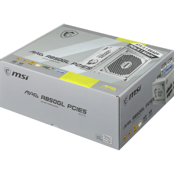 Блок питания MSI MAG A850GL PCIE5 WHITE