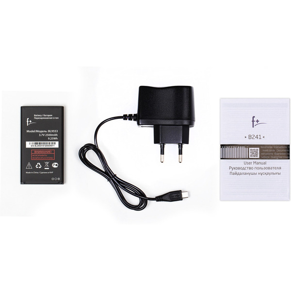 Мобильный телефон F+ B241 (серебристый)