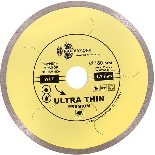 Алмазный диск Trio-diamond UTW504 180*25,4