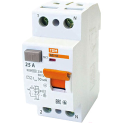 Устройство защитного отключения TDM ВД1-63 2Р 25А 30мА SQ0203-0008