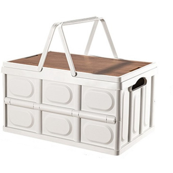 Органайзер складной со столиком и ручками Happy Home HH-003 (белый) 30л.