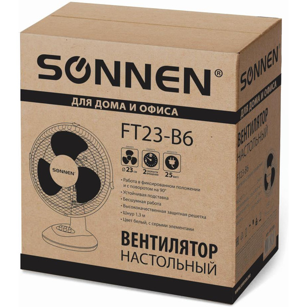 Вентилятор настольный SONNEN FT23-B6