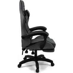 Кресло офисное King Style FK-31 Anklav Fabric Black (светло-серый/черный)