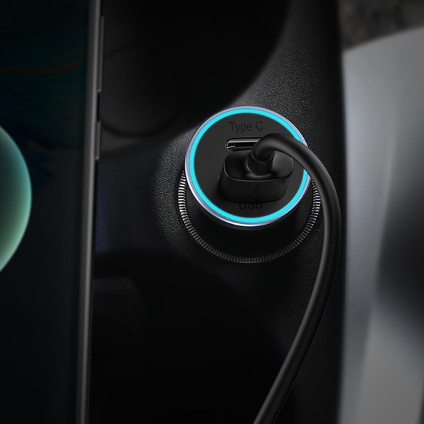 Автомобильное зарядное устройство Baseus Golden Contactor Max Dual Fast Charger Car Charger U+C CGJM000113