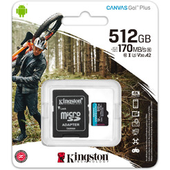Карта памяти Kingston Canvas Go! Plus microSDXC 512GB (SDCG3/512GB)