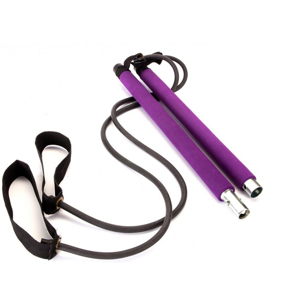 Палка гимнастическая с эспандерами BRADEX «ПИЛАТЕС СТУДИО» SF 0072