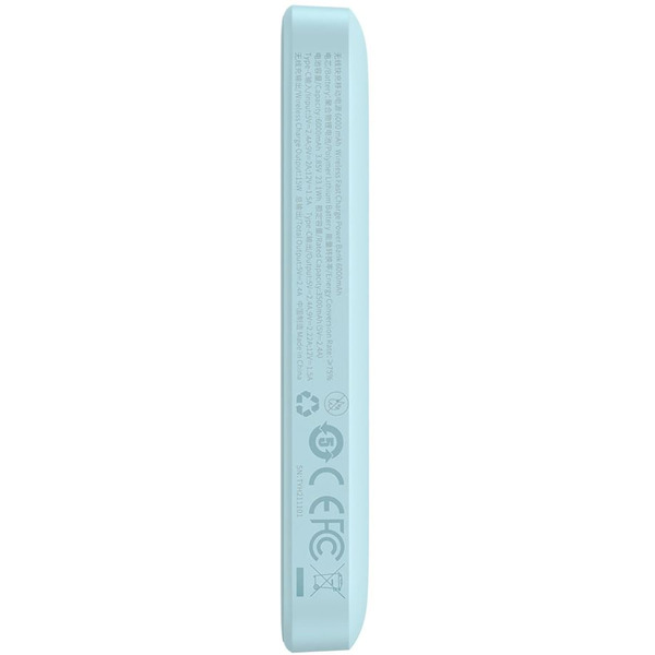 Внешний аккумулятор Baseus Magnetic Wireless PPCX020003 6000mAh (голубой)