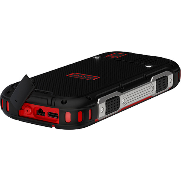 Мобильный телефон Maxvi R2 up + ЗУ WC-112 (черный/красный)