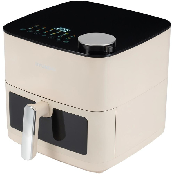 Аэрогриль Hyundai HYF-9088 (кремовый/серебристый)